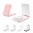 Kakuje Travel Mirror with Light, 1X/3X Magnification LED Compact Mirror with Nternal BIattery, Pink Mini Mirror for Purse, Pocket,Travel and Present