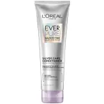 L\'Oreal Paris EverPure Silver Care Sulfate Free Conditioner, Brightening and Nourishing Hair Care for Gray and Silver Hair, Vegan Formula with Peptides, 8.5 Fl Oz
