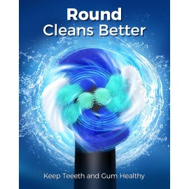 TEETHEORY Rotating Electric Toothbrush for Adults with 8 Brush Heads (2 Types), 4 Modes Deep Clean Electric Toothbrush with Rechargeable Power and 2 Min Smart Timer (1- Black, p1) TEETHEORY Rotating Electric Toothbrush for Adults with 8 Brush Heads (2 Types), 4 Modes Deep Clean Electric Toothbrush with Rechargeable Power and 2 Min Smart Timer (1- Black, p1)