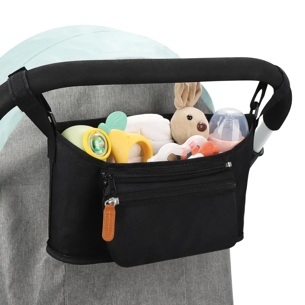 Accmor Universal Stroller Organizer with Detachable Phone Bag, Stroller Bag Caddy Organizer Stroller Accessories for Uppababy, Baby Jogger, Nuna, Doona, Britax Strollers Accmor Universal Stroller Organizer with Detachable Phone Bag, Stroller Bag Caddy Organizer Stroller Accessories for Uppababy, Baby Jogger, Nuna, Doona, Britax Strollers