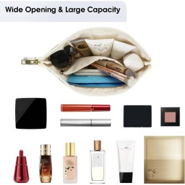 Narwey Small Makeup Bag for Purse Travel Makeup Pouch Cosmetic Bag Zipper Pouch Bags for Women (Mint Green Checkerboard)