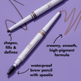 e.l.f. Instant Lift Waterproof Brow Pencil, Long-Lasting Eyebrow Pencil For Grooming & Shaping Brows, Vegan & Cruelty-free, Deep Brown e.l.f. Instant Lift Waterproof Brow Pencil, Long-Lasting Eyebrow Pencil For Grooming & Shaping Brows, Vegan & Cruelty-free, Deep Brown
