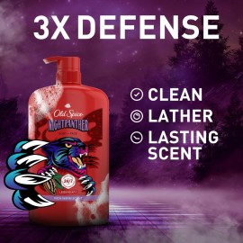 Old Spice Cleansing Body Wash for Men, 3X Defense, 24/7 Shower Fresh with Lasting Scent, 2-in-1 Body & Face Wash, NightPanther with Rich Warm Scent, 33.4 oz Old Spice Cleansing Body Wash for Men, 3X Defense, 24/7 Shower Fresh with Lasting Scent, 2-in-1 Body & Face Wash, NightPanther with Rich Warm Scent, 33.4 oz