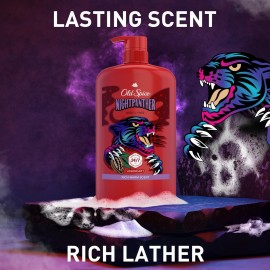 Old Spice Cleansing Body Wash for Men, 3X Defense, 24/7 Shower Fresh with Lasting Scent, 2-in-1 Body & Face Wash, NightPanther with Rich Warm Scent, 33.4 oz Old Spice Cleansing Body Wash for Men, 3X Defense, 24/7 Shower Fresh with Lasting Scent, 2-in-1 Body & Face Wash, NightPanther with Rich Warm Scent, 33.4 oz