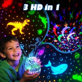 PIKOY Dinosaur Night Light Projector | 15 Sounds & 3D Films | 31Colors & Remote Control | Dinosaur Toys for Kids 3-8, Toddler Toys, Boys Room Decor, STEM Educational Gifts PIKOY Dinosaur Night Light Projector | 15 Sounds & 3D Films | 31Colors & Remote Control | Dinosaur Toys for Kids 3-8, Toddler Toys, Boys Room Decor, STEM Educational Gifts