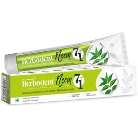 Herbodent NEEM 7 in 1 Toothpaste-6.53Oz Pack of 1 | Organic Herbs-Neem, Black Seed & Xylitol for Anti Cavity, Cardamom & Mint for Freshness, Baking Soda for Great Cleaning-No Fluoride & No Paraben
