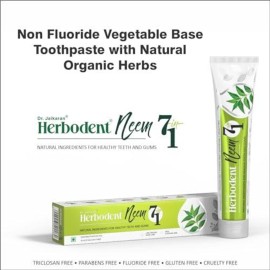 Herbodent NEEM 7 in 1 Toothpaste-6.53Oz Pack of 1 | Organic Herbs-Neem, Black Seed & Xylitol for Anti Cavity, Cardamom & Mint for Freshness, Baking Soda for Great Cleaning-No Fluoride & No Paraben Herbodent NEEM 7 in 1 Toothpaste-6.53Oz Pack of 1 | Organic Herbs-Neem, Black Seed & Xylitol for Anti Cavity, Cardamom & Mint for Freshness, Baking Soda for Great Cleaning-No Fluoride & No Paraben