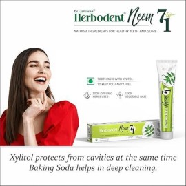 Herbodent NEEM 7 in 1 Toothpaste-6.53Oz Pack of 1 | Organic Herbs-Neem, Black Seed & Xylitol for Anti Cavity, Cardamom & Mint for Freshness, Baking Soda for Great Cleaning-No Fluoride & No Paraben Herbodent NEEM 7 in 1 Toothpaste-6.53Oz Pack of 1 | Organic Herbs-Neem, Black Seed & Xylitol for Anti Cavity, Cardamom & Mint for Freshness, Baking Soda for Great Cleaning-No Fluoride & No Paraben