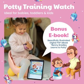 Potty Training Watch for Kids V2 - A Water Resistant Toilet Reminder Device for Boys & Girls to Train Your Toddler with Fun/Musical & Vibration Interval Reminder with Potty Training eBook (Unicorns) Potty Training Watch for Kids V2 - A Water Resistant Toilet Reminder Device for Boys & Girls to Train Your Toddler with Fun/Musical & Vibration Interval Reminder with Potty Training eBook (Unicorns)
