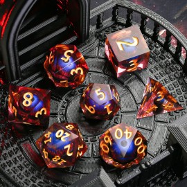 Maywin Sharp Edge Dice Set d&d,Dungeons and Dragons Dice,Polyhedral DND Dice Set for Board Games Maywin Sharp Edge Dice Set d&d,Dungeons and Dragons Dice,Polyhedral DND Dice Set for Board Games