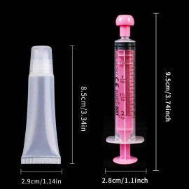uadbau 6PCS Empty Lip Gloss Tubes - 8ml Clear Lip Balm Tubes with 5ml Syringes - Refillable Squeeze Tubes for Lip Gloss - Mini Cosmetic Soft Tubes for DIY Lip Gloss and Travel Toiletries uadbau 6PCS Empty Lip Gloss Tubes - 8ml Clear Lip Balm Tubes with 5ml Syringes - Refillable Squeeze Tubes for Lip Gloss - Mini Cosmetic Soft Tubes for DIY Lip Gloss and Travel Toiletries