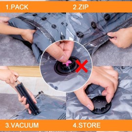 24 Pack Vacuum Storage Bags with Electric Pump, (5 Jumbo, 5 Large, 5 Medium, 5 Small, 4 Roll Up Bags) Space Saver Bag for Clothes, Mattress, Blanket, Duvets, Pillows, Comforters,Travel 24 Pack Vacuum Storage Bags with Electric Pump, (5 Jumbo, 5 Large, 5 Medium, 5 Small, 4 Roll Up Bags) Space Saver Bag for Clothes, Mattress, Blanket, Duvets, Pillows, Comforters,Travel