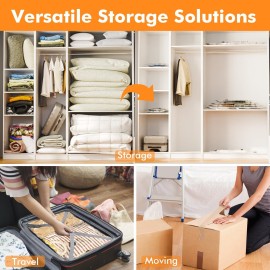 24 Pack Vacuum Storage Bags with Electric Pump, (5 Jumbo, 5 Large, 5 Medium, 5 Small, 4 Roll Up Bags) Space Saver Bag for Clothes, Mattress, Blanket, Duvets, Pillows, Comforters,Travel 24 Pack Vacuum Storage Bags with Electric Pump, (5 Jumbo, 5 Large, 5 Medium, 5 Small, 4 Roll Up Bags) Space Saver Bag for Clothes, Mattress, Blanket, Duvets, Pillows, Comforters,Travel