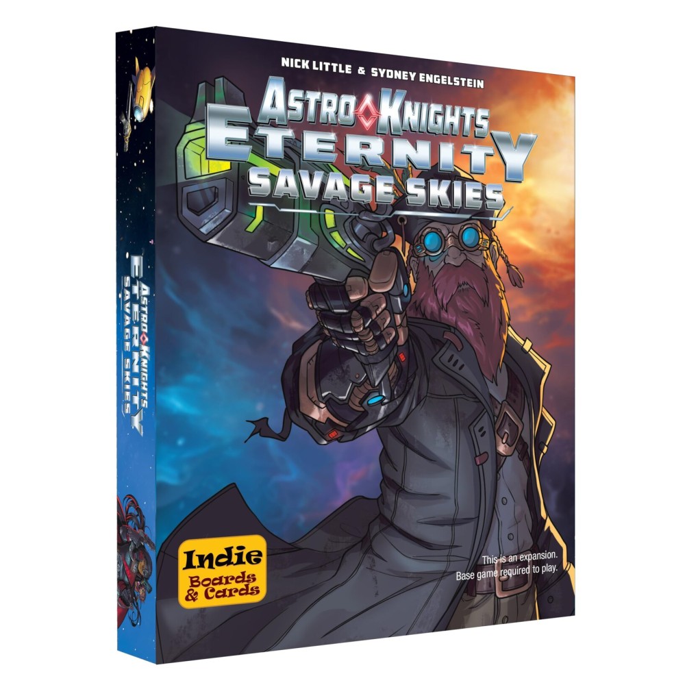 Astro Knights Eternity: Savage Skies by Indie Boards & Cards, Strategy Game Expansion for 1-4 Players, Ages 14+ Astro Knights Eternity: Savage Skies by Indie Boards & Cards, Strategy Game Expansion for 1-4 Players, Ages 14+