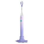 Philips One for Kids by Sonicare, Battery Toothbrush, for Kids Age 3+, with SmarTimer and QuadPacer for Thorough Clean, Lightweight and Colorful Handle, Quick Start Guide, Purple, Model HY1130/01