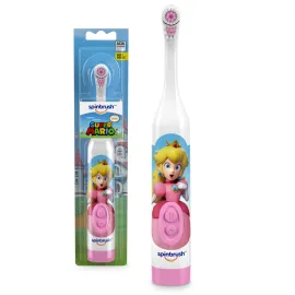 Spinbrush Princess Peach Kids Electric Battery Toothbrush, Soft Bristles