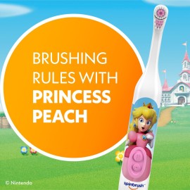 Spinbrush Princess Peach Kids Electric Battery Toothbrush, Soft Bristles Spinbrush Princess Peach Kids Electric Battery Toothbrush, Soft Bristles