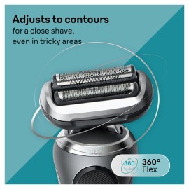 Braun Electric Shaver for Men, Series 7 7185cc, Wet & Dry Shave, Turbo & Gentle Shaving Modes, Waterproof Foil Shaver, Space Grey Braun Electric Shaver for Men, Series 7 7185cc, Wet & Dry Shave, Turbo & Gentle Shaving Modes, Waterproof Foil Shaver, Space Grey