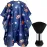 FEBSNOW Kids Hair Cutting Cape,Professional Kids Barber Cape and Neck Duster Brush Cartoon Hairdresser Apron with Adjustable Closure for Children Salon Barber Supplies for Kids & Adults 55x39 Inches