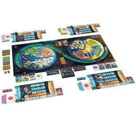 Rio Grande Games: Evacuation - Strategy Board Game, Space Civilization Building, Resource Management, Apocalyptic, Ages 14+, 1-4 Players, 90-120 Min Rio Grande Games: Evacuation - Strategy Board Game, Space Civilization Building, Resource Management, Apocalyptic, Ages 14+, 1-4 Players, 90-120 Min