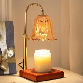GODONLIF Candle Warmer Lamp with Timer Dimmable Adjustable Height, Birthday Gifts for Women Mom, House Warming Gifts New Home Decor, Wax Warmer Lamp for Jar Candles with 2 Bulbs