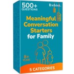 QUOKKA Conversation Cards Game - Family Edition | 500 Questions | Original Version | Share Thoughts - Fun Talking Board Game for Family Night