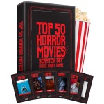 Premium Top 50 Horror Movies Scratch Off Cards - Horror Movie Gifts for Movie Night - Horror Lovers Gifts for Men & Women - Scary Movie Gifts - Horror Merch - Complete The Horror Fan Challenge