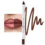 Lamel Matte Gel Lip Liner Pencil | Weightless & CreamyTexture - Sharpenable - Longwear & Waterproof - High Pigmented & Flawless Finish - Cruelty-free & Paraben-Free - 414, 1,7g/0.05oz. (Intense Brown)