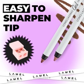 Lamel Matte Gel Lip Liner Pencil | Weightless & CreamyTexture - Sharpenable - Longwear & Waterproof - High Pigmented & Flawless Finish - Cruelty-free & Paraben-Free - 414, 1,7g/0.05oz. (Intense Brown) Lamel Matte Gel Lip Liner Pencil | Weightless & CreamyTexture - Sharpenable - Longwear & Waterproof - High Pigmented & Flawless Finish - Cruelty-free & Paraben-Free - 414, 1,7g/0.05oz. (Intense Brown)