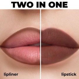 Lamel Matte Gel Lip Liner Pencil | Weightless & CreamyTexture - Sharpenable - Longwear & Waterproof - High Pigmented & Flawless Finish - Cruelty-free & Paraben-Free - 414, 1,7g/0.05oz. (Intense Brown) Lamel Matte Gel Lip Liner Pencil | Weightless & CreamyTexture - Sharpenable - Longwear & Waterproof - High Pigmented & Flawless Finish - Cruelty-free & Paraben-Free - 414, 1,7g/0.05oz. (Intense Brown)