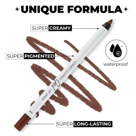Lamel Matte Gel Lip Liner Pencil | Weightless & CreamyTexture - Sharpenable - Longwear & Waterproof - High Pigmented & Flawless Finish - Cruelty-free & Paraben-Free - 414, 1,7g/0.05oz. (Intense Brown) Lamel Matte Gel Lip Liner Pencil | Weightless & CreamyTexture - Sharpenable - Longwear & Waterproof - High Pigmented & Flawless Finish - Cruelty-free & Paraben-Free - 414, 1,7g/0.05oz. (Intense Brown)
