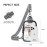 LATMAP DOUBLE ZIP Clear bags Stadium Approved Crossbody Sling Bag Fanny Pack Purses for Women Men Belt bag for Stadium Events Black