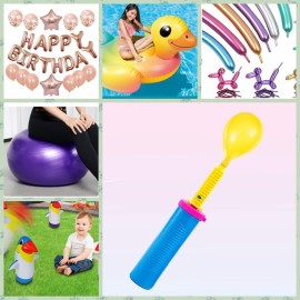 Luszmoax Balloon Pump Hand Held Two-Way Dual Action -Balloon Inflator Pump -Air Pump for Balloons Luszmoax Balloon Pump Hand Held Two-Way Dual Action -Balloon Inflator Pump -Air Pump for Balloons