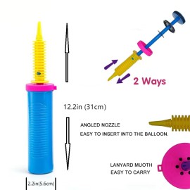 Luszmoax Balloon Pump Hand Held Two-Way Dual Action -Balloon Inflator Pump -Air Pump for Balloons Luszmoax Balloon Pump Hand Held Two-Way Dual Action -Balloon Inflator Pump -Air Pump for Balloons