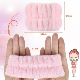 2pcs Wrist Bands for Washing Face Wash Wristbands Wrist Towels Arm Bands for Skincare Makeup Wrist Cuffs Spa Wrist Scrunchies 2pcs Wrist Bands for Washing Face Wash Wristbands Wrist Towels Arm Bands for Skincare Makeup Wrist Cuffs Spa Wrist Scrunchies