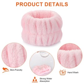 2pcs Wrist Bands for Washing Face Wash Wristbands Wrist Towels Arm Bands for Skincare Makeup Wrist Cuffs Spa Wrist Scrunchies 2pcs Wrist Bands for Washing Face Wash Wristbands Wrist Towels Arm Bands for Skincare Makeup Wrist Cuffs Spa Wrist Scrunchies