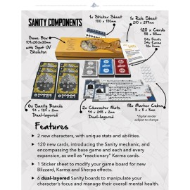 Inside Up Games: Summit: Sanity Expansion - Board Game, Survive The Worlds Deadliest Mountain, Survival & Adventure, Ages 14+, 1-6 Players, 60 Min
