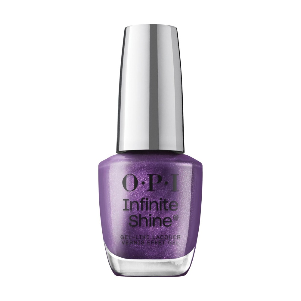 OPI Infinite Shine Purple Reign | Sheer Dark Purple Shimmer Long Wear Gel Like Nail Polish | Vegan, Long Lasting, Streak Free