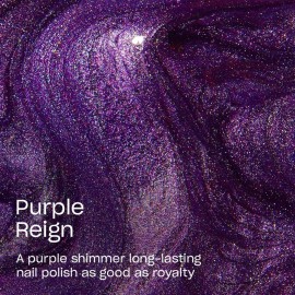 OPI Infinite Shine Purple Reign | Sheer Dark Purple Shimmer Long Wear Gel Like Nail Polish | Vegan, Long Lasting, Streak Free