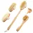SAMEBUTECO Dry Brushing Body Brush Set Wood Long Handle with 3 Detachable Heads, Face Brush,Body Scrubber Boar Bristle Exfoliator for Lymphatic Drainage and Cellulite,Back Scrubber for Shower
