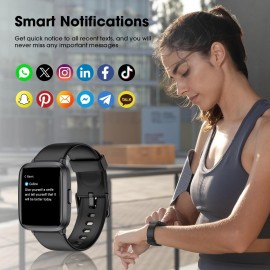 POIUZET Fitness Tracker, Fitness Watch with Blood Oxygen, Blood Pressure & Heart Rate Monitor, Steps Calories Counter, Sleep Monitor, Pedometer 50 Meters Waterproof, Smart Watch for Android iPhones POIUZET Fitness Tracker, Fitness Watch with Blood Oxygen, Blood Pressure & Heart Rate Monitor, Steps Calories Counter, Sleep Monitor, Pedometer 50 Meters Waterproof, Smart Watch for Android iPhones