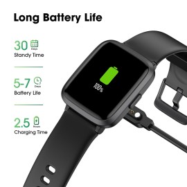 POIUZET Fitness Tracker, Fitness Watch with Blood Oxygen, Blood Pressure & Heart Rate Monitor, Steps Calories Counter, Sleep Monitor, Pedometer 50 Meters Waterproof, Smart Watch for Android iPhones POIUZET Fitness Tracker, Fitness Watch with Blood Oxygen, Blood Pressure & Heart Rate Monitor, Steps Calories Counter, Sleep Monitor, Pedometer 50 Meters Waterproof, Smart Watch for Android iPhones