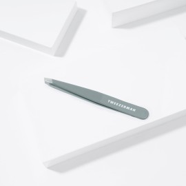 Tweezerman Exclusive Mist Blue Slant Tweezer - Hair Removal Tweezers, Stainless Steel Tweezerman Exclusive Mist Blue Slant Tweezer - Hair Removal Tweezers, Stainless Steel