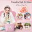 YOOLIFE Preppy Makeup Bag for Women - Personalized Cute Makeup Pouch for Girlfriend Bridesmaid Wife | Cosmetic Travel Toiletry Bag for Friend | Birthday Gift Idea for Her Mom Preppy Stuff Pink C