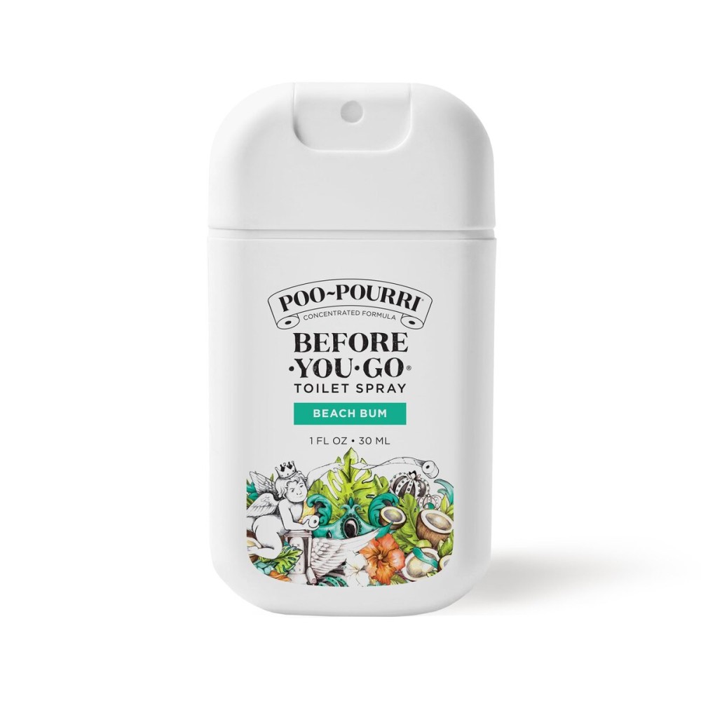 Poo-Pourri Before-You-Go Toilet Spray, Beach Bum, 1 Fl Oz Pocket Travel Size - Coconut, Orchid and Toasted Praline Poo-Pourri Before-You-Go Toilet Spray, Beach Bum, 1 Fl Oz Pocket Travel Size - Coconut, Orchid and Toasted Praline
