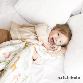 Organic Cotton Muslin Baby Blanket for Boys and Girls - Luxurious Soft Toddler Quilt for Swaddling - Gender Neutral Blankets Makes a Great Farm Organic Cotton Muslin Baby Blanket for Boys and Girls - Luxurious Soft Toddler Quilt for Swaddling - Gender Neutral Blankets Makes a Great Farm