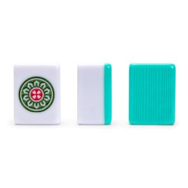 Yellow Mountain Imports Celestial Opal Chinese Mahjong Set with 146 Tiles and Blue Vinyl Case - for Chinese Style Gameplay Only []