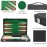 Vovotuzzi Backgammon Sets for Adults, 15 Backgammon Set Leather Large, Travel Backgammon Board Games - Classic Board Game (Green Inner Lining)