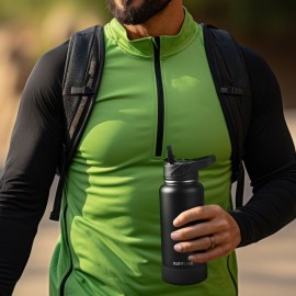 RUBYFLASK 32oz Insulated Water Bottle with Straw, Stainless Steel Metal Vacuum Water Flask, Large Thermos Water bottle with Leakproof 3 Lids for Travel, Camping, Gym Sports Indigo Black RUBYFLASK 32oz Insulated Water Bottle with Straw, Stainless Steel Metal Vacuum Water Flask, Large Thermos Water bottle with Leakproof 3 Lids for Travel, Camping, Gym Sports Indigo Black