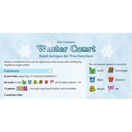 Rio Grande Games: Winter Court - Strategy Card Game, Medieval Court Diplomats Plot to Advance Their Agendas, Ages 14+, 2 Players, 30-40 Min Rio Grande Games: Winter Court - Strategy Card Game, Medieval Court Diplomats Plot to Advance Their Agendas, Ages 14+, 2 Players, 30-40 Min
